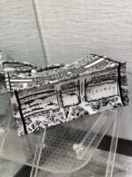 Dior Large Book Tote Bag Knockoff in White Plan de Paris Embroidery - Image 4