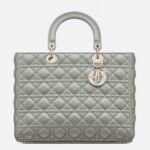 Dior Lady Dior Large Bag Replica in Grey