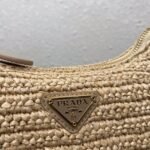 Prada Re-Edition Shoulder Bag Knockoff in Beige - Image 6