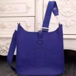 Electric Blue Evelyne III PM Bag Replica AAA Hermes Crossbody