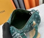 Louis Vuitton Monogram Heritage Canvas Keepall Bandouliere 25 In Green - Image 6