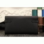 Black knockoff Hermes Kelly Longue wallet - Image 5