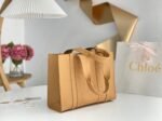Top Quality Knockoff Chloe Woody Medium Tote Bag In Beige Calfskin - Image 5
