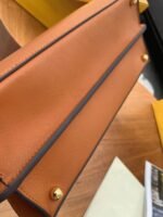 Top Quality Replica Fendi Peekaboo ISeeU Medium Bag In Brown Calfskin - Image 5