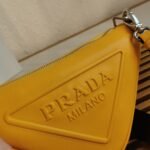 Prada Triangle Shoulder Bag Replica in Yellow - Image 4