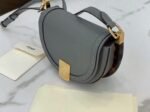 Top Quality Replica Fendi Moonlight Saddle Bag In Grey Calfskin - Image 5