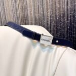 CHANEL Pre-Owned 1990s CC Turn-lock denim belt - Image 9