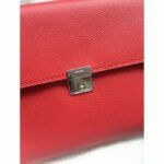 Red luxury replica Hermes Clic wallet with strap - Image 3