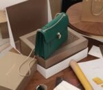 Replica Bvlgari Serpenti Forever Large Shoulder Bag Green Calfskin - Image 5