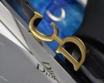 Dior Saddle Bag Fake in Black Grained Calfskin - Image 12