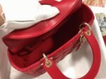 Dior Lady Dior Medium Bag Faux in Red - Image 4