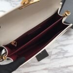 CASSANDRA MONOGRAM CLASP BAG IN OSTRICH - Image 8