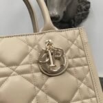 Dior Small Book Tote Bag Replica with Strap in Beige - Image 3