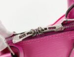 Louis Vuitton Epi Leather Alma BB Handbag In Pondichery Pink With Jacquard Strap - Image 10