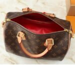 Louis Vuitton Monogram Canvas Soft Speedy 30 Crafty Handbag In Red - Image 9