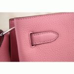 Pink Leather Replica Hermes So Kelly 22cm Feminine Shoulder Bag - Image 4