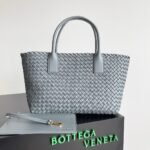 Top Quality Replica Bottega Veneta Cabat Medium Bag In Thunder Intrecciato Lambskin - Image 2