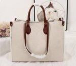 Louis Vuitton Monogram Empreinte Giant Onthego GM Tote In Cream – Brown