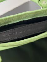 Knockoff Balenciaga Le City Small Bag Green Arena Lambskin - Image 5