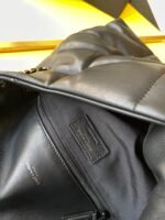 PUFFER MEDIUM CHAIN BAG IN DENIM AND SMOOTH LEATHER - Image 4