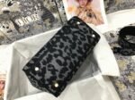 Dior Lady D-Lite Medium Bag Knockoff in Grey Mizza Embroidery - Image 3