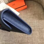 High quality sapphire epsom replica Hermes Jige Elan clutch bag - Image 8