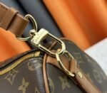 Louis Vuitton Monogram Dust Canvas Keepall Bandouliere 50 In Brown - Image 9