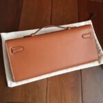 Gold Swift Knockoff Hermes Kelly Cut Clutch Sophisticated Clutch - Image 2