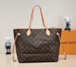 Louis Vuitton Monogram Canvas Neverfull MM Tote In Beige - Image 3