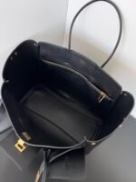 Knockoff Balenciaga Bel Air Carry All Medium Bag Black Calfskin - Image 5