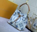 Louis Vuitton LV By The Pool Monogram Tiles Canvas NeoNoe BB Bag In Lagoon Blue - Image 2