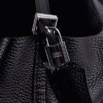 Black knockoff Hermes Picotin Lock handbag - Image 6