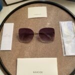 Gradient GG Metal & Acetate Butterfly Sunglasses