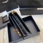 Fake Saint Laurent Cassandra Medium Chain Bag Black - Image 11