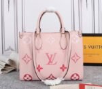Louis Vuitton Monogram Empreinte Leather Onthego MM Bag In Pink - Image 3