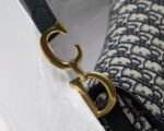 Dior Saddle Bag Knockoff in Blue Dior Oblique Jacquard - Image 4