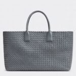 Top Quality Imitation Bottega Veneta Cabat Large Bag In Thunder Intrecciato Lambskin