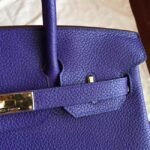 Iris Color Budget Knockoff Hermes Birkin 30cm Bag - Image 2