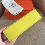 Soufre Epsom Knockoff Hermes Kelly Pochette Vibrant Handbag - Image 6