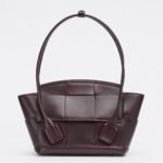 Top Quality Knockoff Bottega Veneta Arco Small Bag In Grape Intrecciato Calfskin