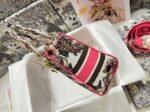Dior Lady D-Lite Medium Bag Fake in Multicolor Butterfly Embroidery - Image 7