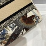 Dior Lady D-Lite Medium Bag Imitation in White Jardin d Hiver Embroidery - Image 4