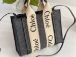 Top Quality Knockoff Previous Previous Chloe Small Woody Tote Bag In Grey Felt - Image 5