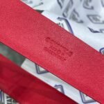 Chanel Red Patent Leather CC Logo Belt - Image 5