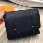Black Fake Designer Hermes Steve Messenger Bag