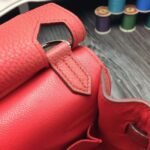 Large red fake Hermes Jypsiere 31cm handbag - Image 3