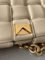 Top Quality Faux Bottega Veneta Chain Cassette Bag In Porridge - Image 5