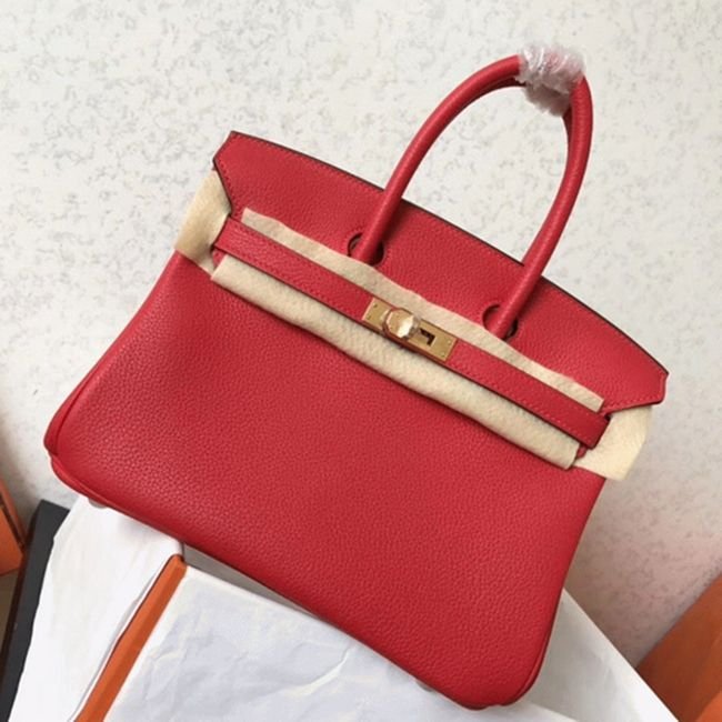 72DD0275-3677-6796-EF4C-F3AAB066D326.jpg Red Hermes Birkin 25cm AAA Grade Knockoff - Image 1