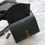 Replica Saint Laurent Cassandra Medium Bag Green - Image 2