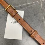 Top Quality Replica Celine Triomphe Teen Bag In White Triomphe Canvas - Image 9